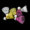 thumbnail image 3 of Ensemble de 6 Volants de Navette Multicolores Badminton Ballon Entraînement Jeu Extérieur Intérieur 6 Pcs, 3 of 10