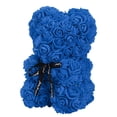 thumbnail image 2 of Unique Cute Bear Shape Simulation Artificial Rose Flower with Bowknot Decor for Valentine's DayDark Blue, 2 of 5