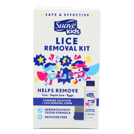 Suave Kids Lice Removal Kit, Safe & Effective Helps Remove Head Lice, Super Lice, & Eggs 4 oz