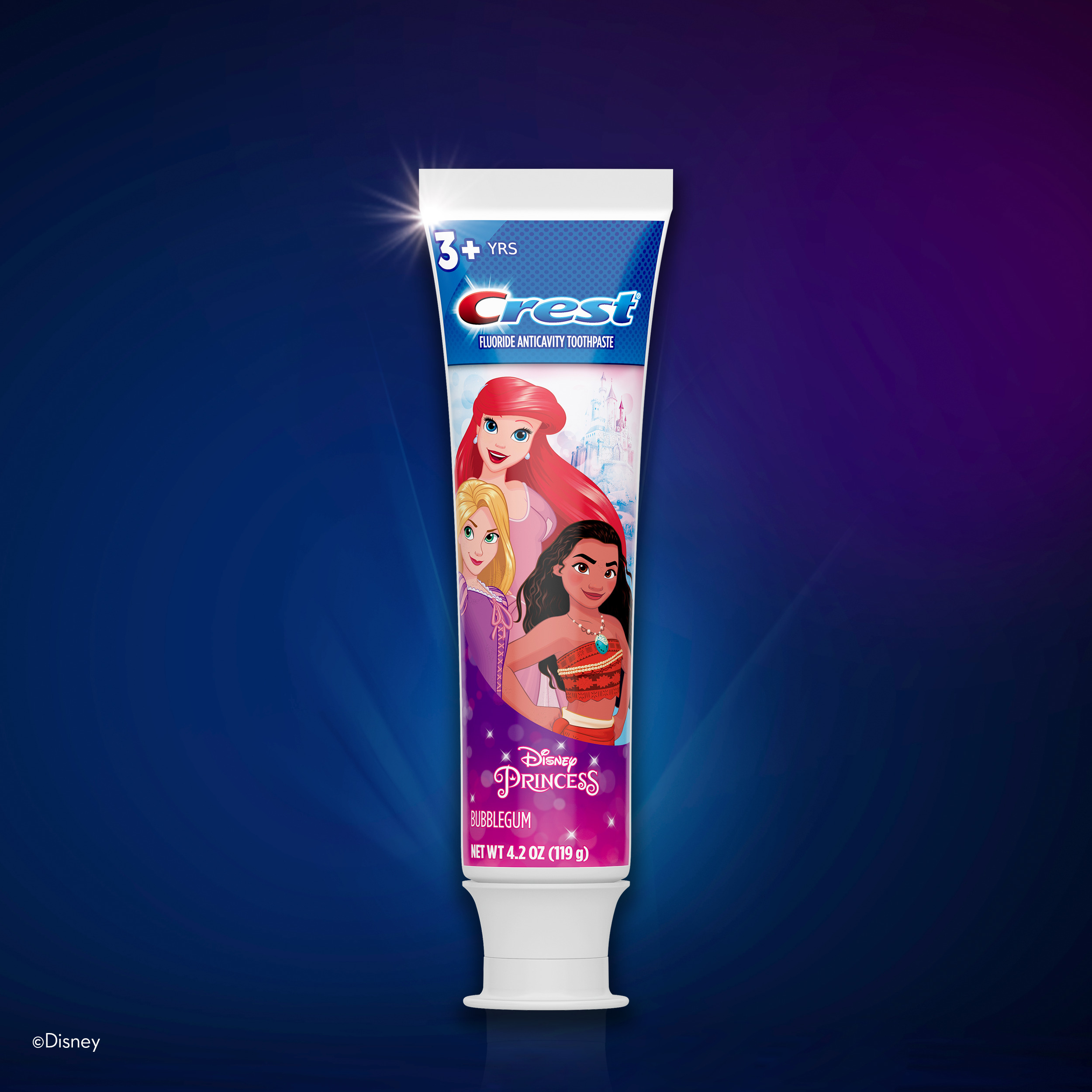 Crest Kid's Toothpaste Featuring Disney Princesses, Bubblegum Flavor, 4.2 oz - image 5 of 12