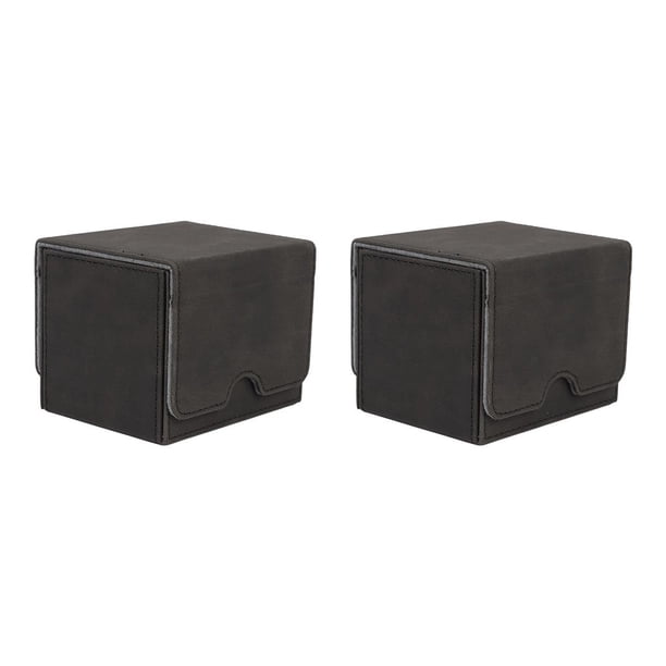 Tholdsy Secure Trading Cards Deck Box Forro para MTG Ccg TCG Sport Game Cards Display Gris oscuro 2Conjunto