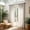 Gray, variant on QuanTara Bohemian Semi-Blackout Curtain Panel - 95"x52" Green Geometric Fan Print, Light Filtering Window Drape with Grommets, Privacy Screen for Lounges, Studios & Balconies