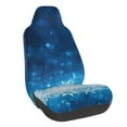 thumbnail image 1 of Wukai Blue Glitter Sparkles Full Set Car Seat Covers with Soft Padding Universal Auto Front Seats Protector and Cushion Mat, 1 of 5