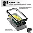 thumbnail image 3 of Funda impermeable para iPhone SE, 8, resistente a la suciedad, carcasa completa a prueba de golpes con protector de pantalla integrado, carcasa resistente para iPhone SE, 8, 7, transparente, 3 of 6