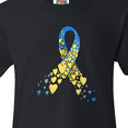 thumbnail image 4 of Inktastic Down Syndrome Awareness Blue and Yellow Hearts Ribbon Youth T-Shirt, 4 of 5