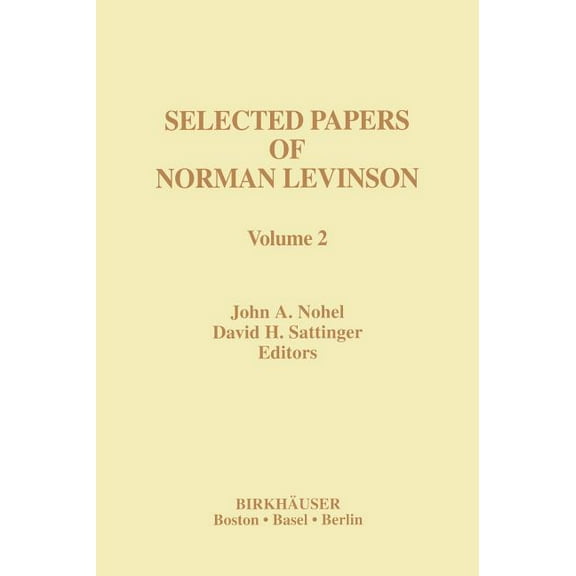 Contemporary Mathematicians Selected Papers of Norman Levinson: Volume 2, (Hardcover)