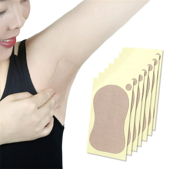 Visland 10Pcs/Set Practical Good Absorption Underarm Pad Efficient Elastic Non Woven Fabric Armpit Pad for Unisex