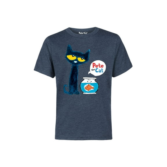 Pete The Cat - Pete The Goldfish - Youth Short Sleeve Graphic T-Shirt