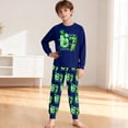 thumbnail image 2 of 67 Six Seven Letter Outfits Set For Kids Outfits Set Casual Girls 67 Doodle Print Long Sleeve Homewear Soft Two Piece Sleepwear Navy 9-10 Years, 2 of 8