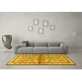 thumbnail image 3 of Ahgly Company Indoor Round Persian Yellow Traditional Area Rugs, 3' Round, 3 of 4