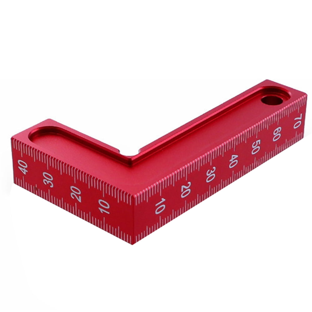 L-Angle Ruler Small Red with Scale Right-Angle Positioning Ruler ...