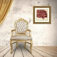 thumbnail image 3 of Pinto, Patricia 12x12 Gold Ornate Wood Framed with Double Matting Museum Art Print Titled - Marsala Peonies Square II, 3 of 4