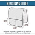 thumbnail image 2 of Waterproof Armrest Covers for Sofa Couch with 2 Big Side Pockets for Tv Remote Anti-Slip Durable Recliner Arm Protector Washable for Living Room (Dark, 2 of 4
