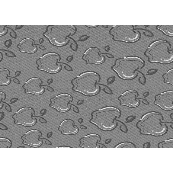 Ahgly Company Indoor Rectangle Patterned Ash Gray Area Rugs, 8' x 10'