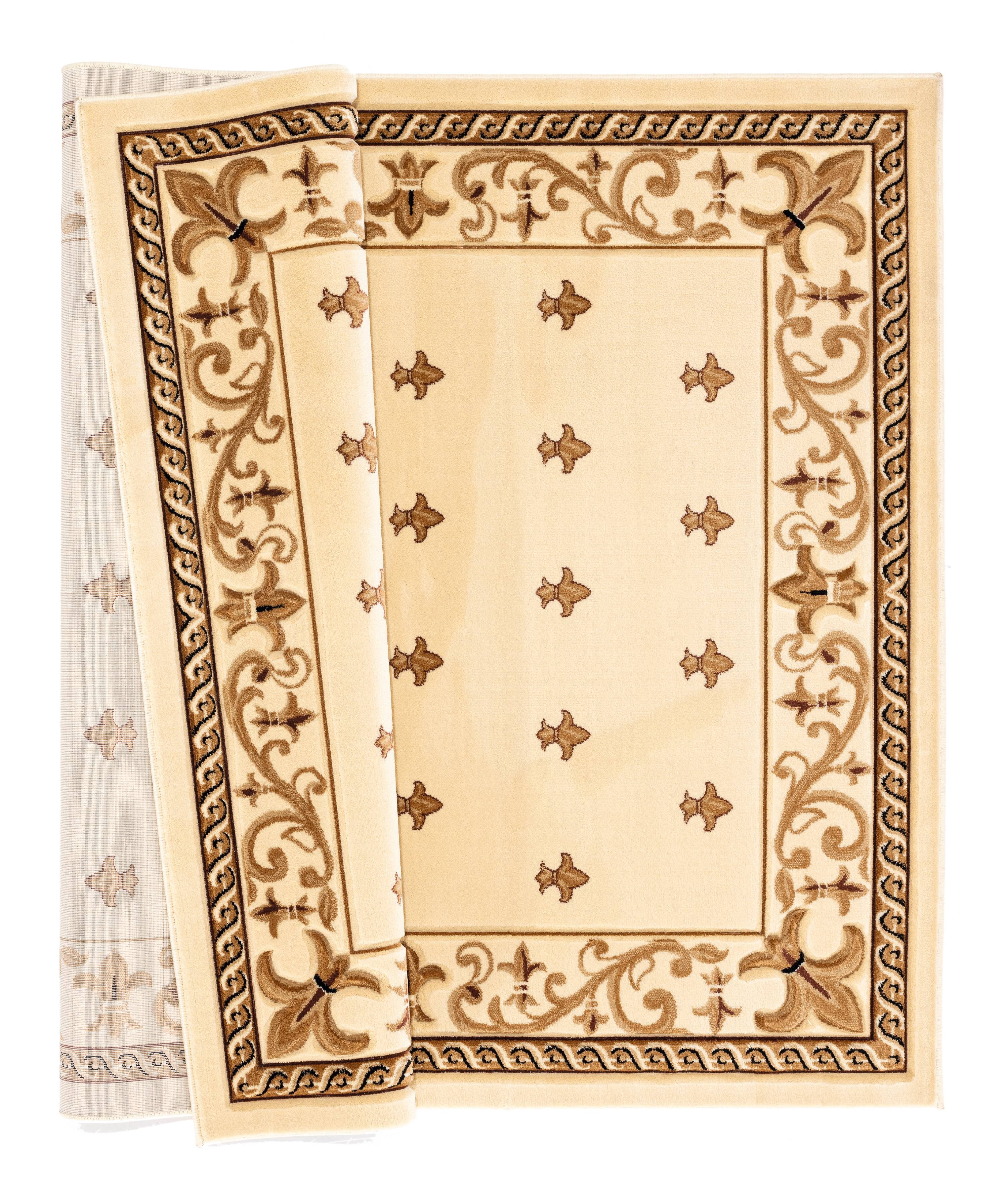 United Weavers Drachma Vesta Transitional Border Area Rug, Beige, 7'10" x 7'10"