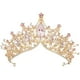 thumbnail image 1 of Corona de reina barroca, tiaras y coronas de princesa doradas, tiara y corona de boda para coronas de novia para mujeres, adultos y niñas, graduación, cumpleaños, Halloween, 1 of 4