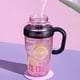 thumbnail image 5 of Vaso grande de plástico con aislamiento y tapa - 1,2 litros (40 oz) - Hermético - Ideal para bebidas frías, hidratación en el campus, actividades al aire libre y regalos. Aestivo | Rojo |, 5 of 7