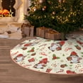 thumbnail image 5 of Fotbe cute Santa with Gifts Pattern Christmas Tree Skirt, Tree Skirts Plush Christmas Decorations, Christmas Tree Skirts Xmas Decorations Holiday Party Decor-36", 5 of 6