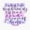 1pcs, variant on Psalm 23 4 Fear No Evil Purple Sticker