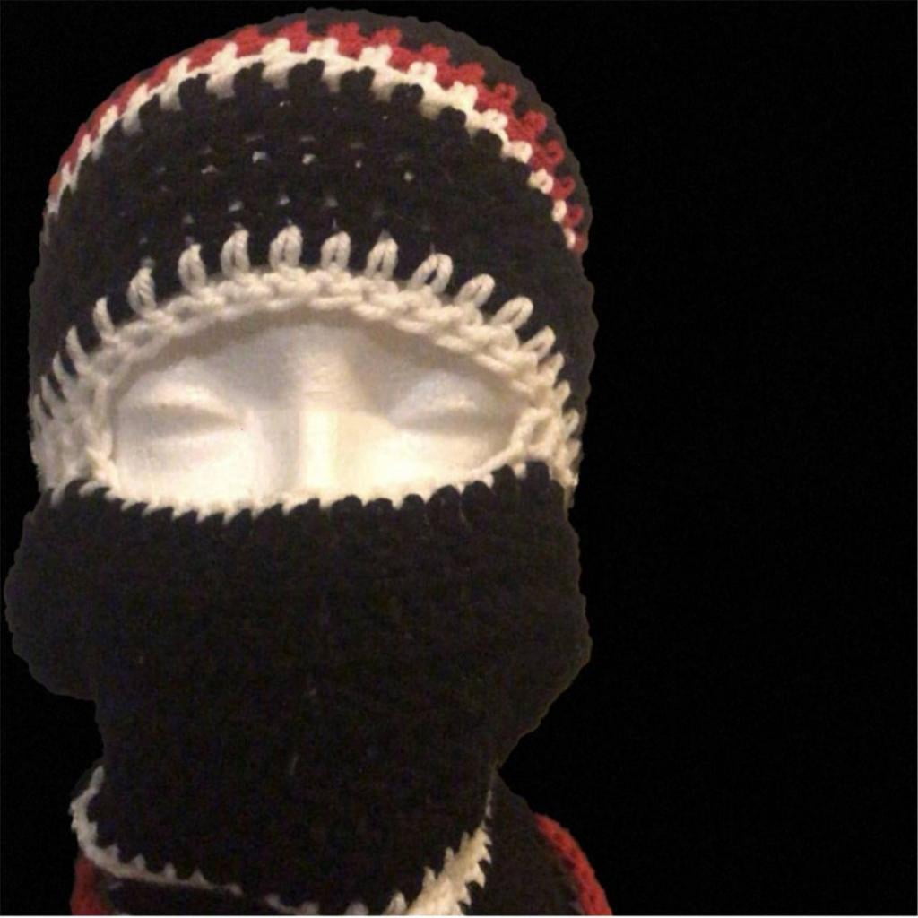 Knit Hat for Students Windproof Winter Hat Neck Protect Hat with Stripe Pattern Warm Cycling Hat Knit Windproof Students Outdoor Cycling Skiing Hat Lovely Cold Winter Neck Protect Hat for Couple