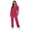 Hot Pink, variant on Womens Long Sleeves Coveralls Zipper Jumpsuit Stretchy Utility Work Overalls Mechanic Suit Workwear Hot Pink M