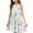 #A31-Light Blue, variant on Abcomgle Girls Dresses Size 10-12 Casual Halter Neck Sleeveless Midi Dress Floral Print A-line Sundresses Swing Dresses 3-4 Years,Beige
