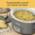 thumbnail image 5 of Crock-Pot Programmable 7-Quart Cook and Carry Slow Cooker, Grey, 5 of 7