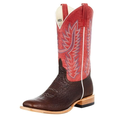 

Horsepower HP8056 Men`s HP Top Hand Brown Shrunken Shoulder 13` Red Sinsation Top Sq Toe Boot Brown 9 D