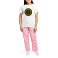 thumbnail image 4 of CafePress - CELTIC HARP 3 INCH BUTTON Women's Light Pajamas - Women's Short Sleeve Print T-Shirt and Pants Light Cotton Pajama Set, 4 of 7