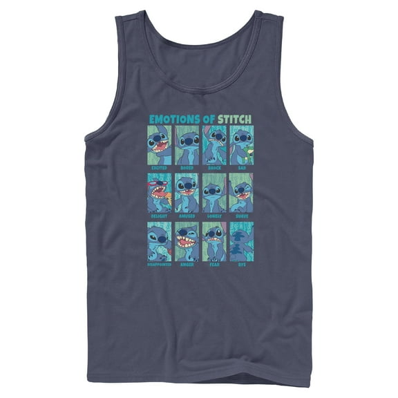 Mens Lilo & Stitch Emotions of 626 Tank Top