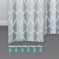 thumbnail image 4 of Grey Geometric Shower Curtain W 84 x H 72,Waterproof Design and Polyester,Quick-Drying, Weighted Hem, Extra Wide Size Shower Curtains Set for Bathroom,Machine Washable with 14 Hooks, 4 of 6