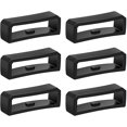 thumbnail image 1 of 6pcs Watch Strap Holder Loop, Silicone Watch Band Keeper Retainer Fastener Ring Parts for Smart Watch Band Wristband Replacement, 1 of 6