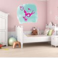 thumbnail image 3 of Cute Princess & Rabbit Falling Watercolor Design Wall Art Sticker Designs Vinyl Stickers For Home House Walls Rooms Windows Bedroom Decoration Size (28x28 inch), 3 of 3