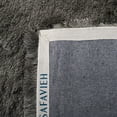 thumbnail image 4 of SAFAVIEH Paris Darwin Plush Polyester Shag Area Rug, Titanium, 5' x 8', 4 of 6