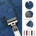 thumbnail image 5 of 2'x6' Rug Runners for Hallways Kitchen, Dark Blue Non Slip Entryway Beside Floor Carpet Runner, Farmhouse Linen Texture Washable Laundry Room Bedroom Throw Rugs Mat for Family Pet, 5 of 8