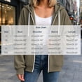 thumbnail image 4 of Women's Full Zip Hoodie, Oversized Long Sleeve Hooded Sweatshirt with Pockets, Casual Lightweight Zip Up Jacket, 4 of 7