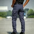 thumbnail image 5 of Men's Stretch Tactical Pants, Lightweight Water Resistant Ripstop Cargo Pants with Multi Pockets Casual Outdoor Work Hiking Pants (No Belt) for Travel, 5 of 5