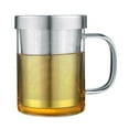 thumbnail image 1 of Théière Transparente avec Infuseur en Acier Inoxydable Résistant à la Chaleur, Bouilloire en Verre avec Poignée pour Thé en Fleurs. Théière en Verre avec Infuseur pour Thé aux Fruits, 1 of 8