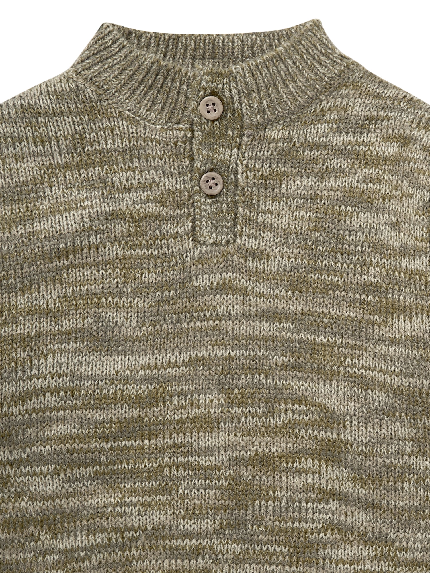 Modern Moments by Gerber Toddler Boy Yarn Dye Mock Neck Sweater, 12 Months - 5T