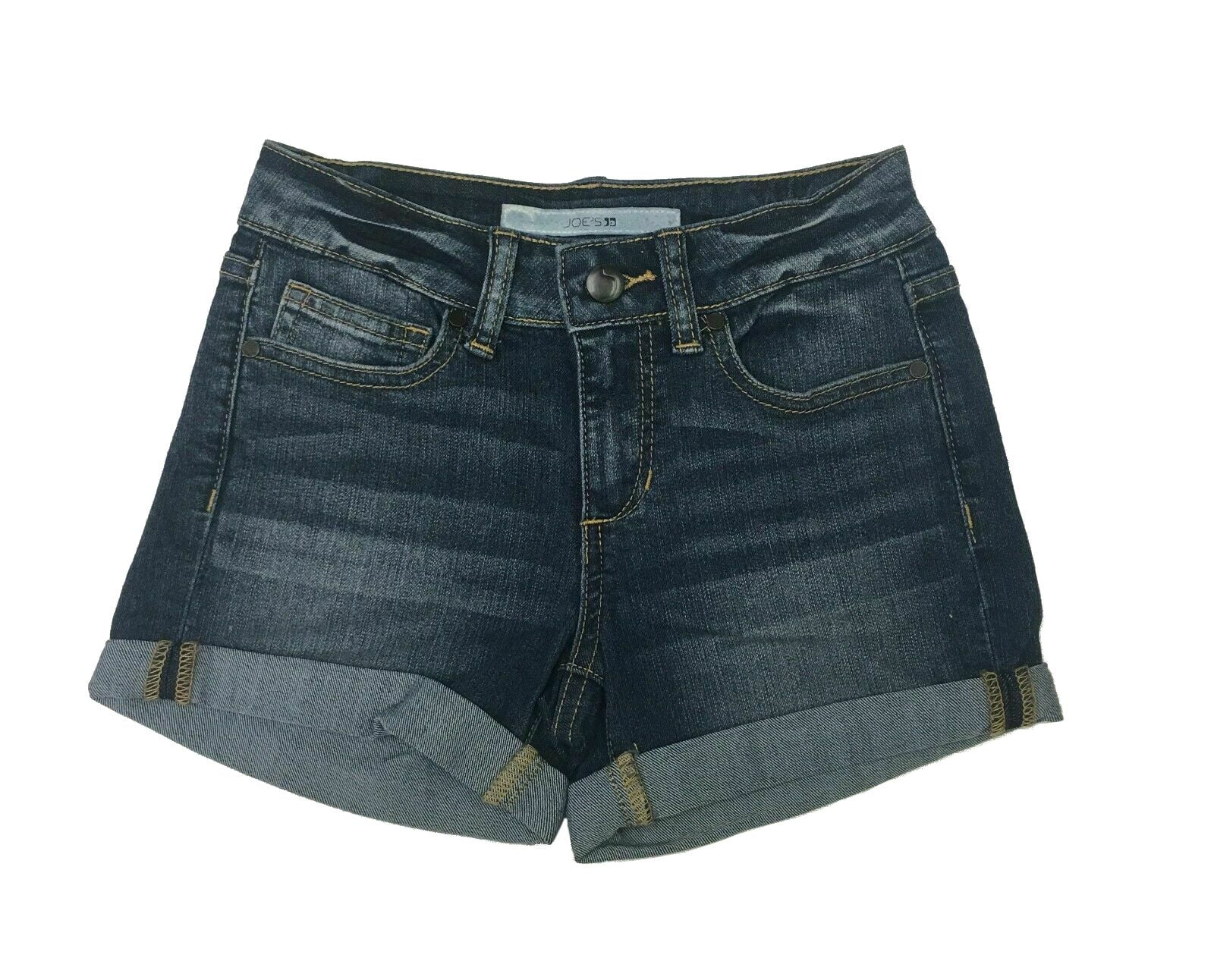 Joe's Jeans Kids Roll Cuff Long Shorts Jole Blue Denim Wash Cute