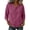 Hot Pink, variant on Women's Linen Cotton Button Down Shirt, V Neck 5/5 Sleeve Loose Fit Blouse for Women, Summer Casual Commuter Open Front Top, Elegant Literary Tunic Daily Wear Top(Color Pink Size M)