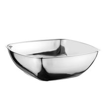 COMPUKAS 1Pcs Square Bowl Stainless Steel for Mixing Rice Bowl for Home Use