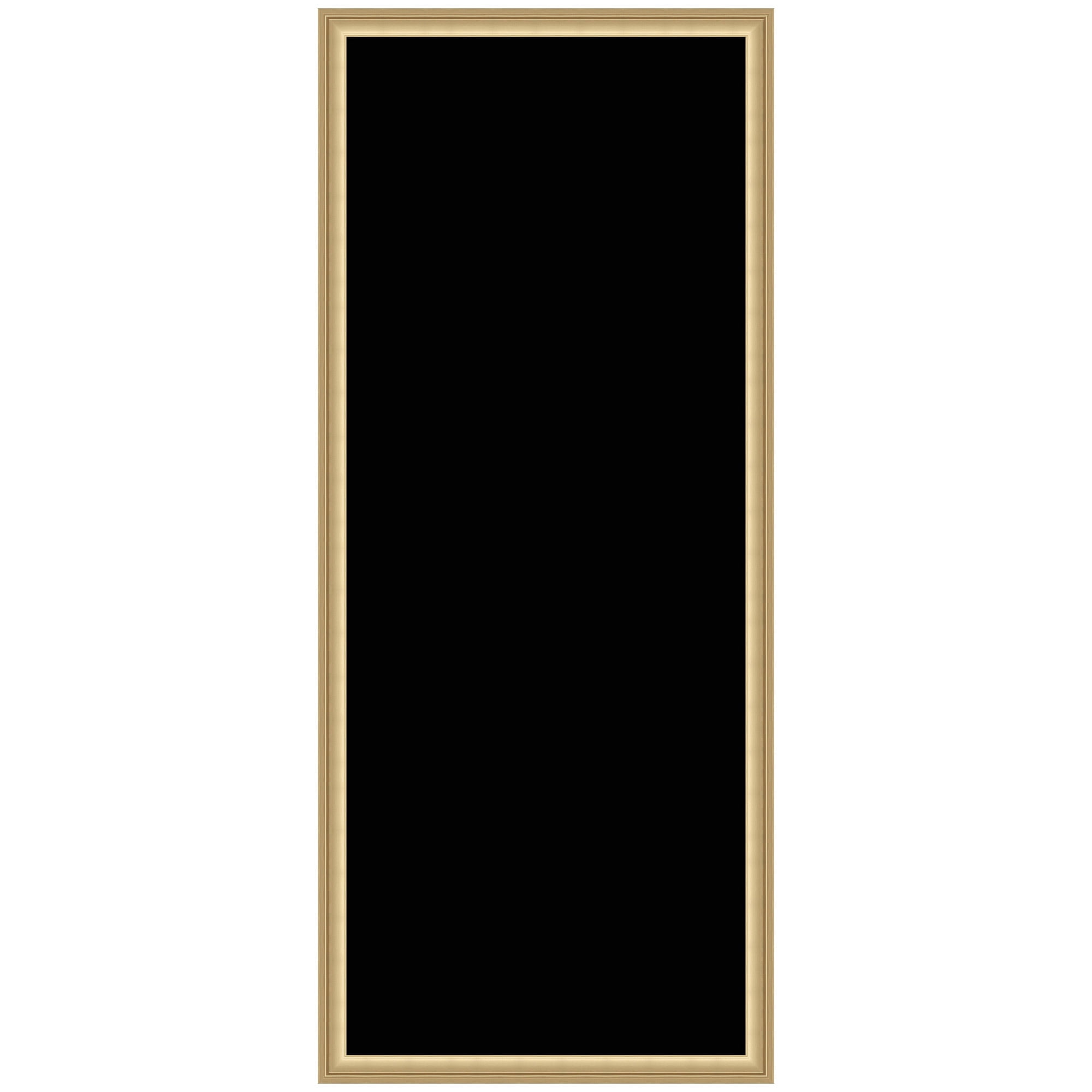Kate and Laurel Framed Fabric Pinboard 18 x 42,  Printed Linen Classic Bulletin Board for Use as a Vision Board or Wall Organization, Florence Gold Frame