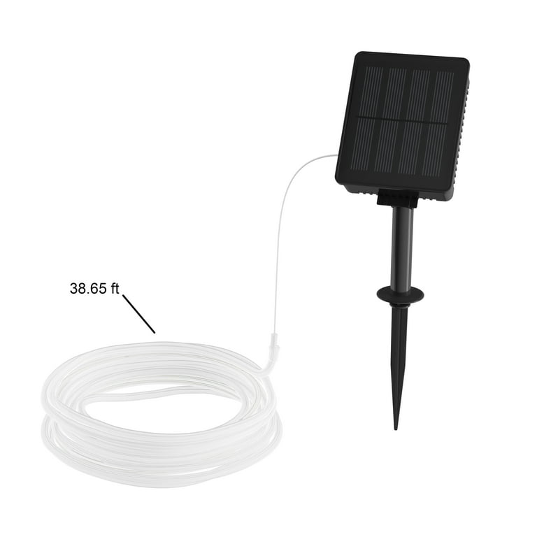 Outdoor Solar Rope Light- 100 Solar Powered LED Lights with 8 Modes by Pure Garden (Cool White) Outdoor Solar Rope Light- 100 Solar Powered LED Lights with 8 Modes by Pure Garden (Cool White)