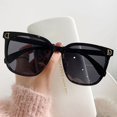 thumbnail image 2 of Gafas De Sol cuadradas Vintage para mujer, anteojos De Sol femeninos De gran tamaño, con montura grande y gradiente, De diseñador De marca, 2 of 5