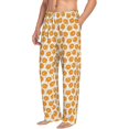thumbnail image 2 of Uemuo Ping-Pong Table Tennis Racket Pattern Men's Wide Leg Palazzo Lounge Pants with Pockets Light Weight Loose Comfy Casual Pajama Pants-Large, 2 of 9