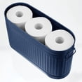 thumbnail image 4 of Organizador de papel higiénico mDesign Oscar Collection azul marino, 4 of 6
