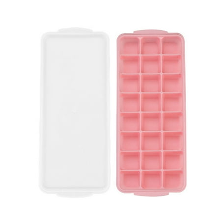 

XFLWAM 24 Ice Trays With Lids Stackable Silicone Ice Trays For Easy Release