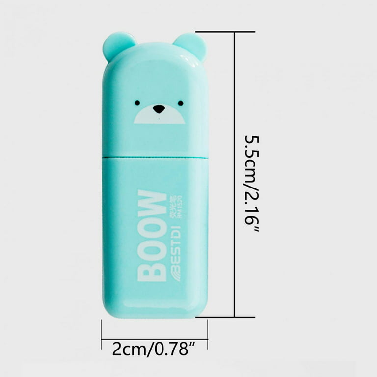 Clearance! Eqwljwe Novelty Cute Mini Bear Highlighter Pens & Assorted Macaron Colors Chisel Tip Marker Pens for Writing Graffiti Stationery for Office