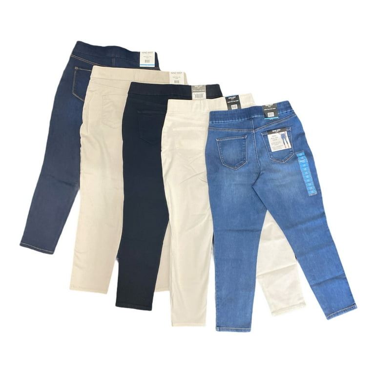 Heidi Pull-on Crop Skinny Jeans ZZO Stone 6 by NINE WEST - Walmart.com